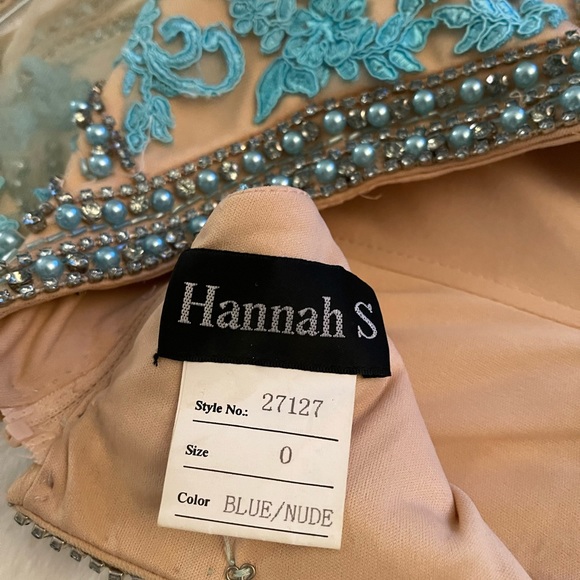 Tiffany Blue Hannah S Two Piece Beaded Set - Picture 2 of 6